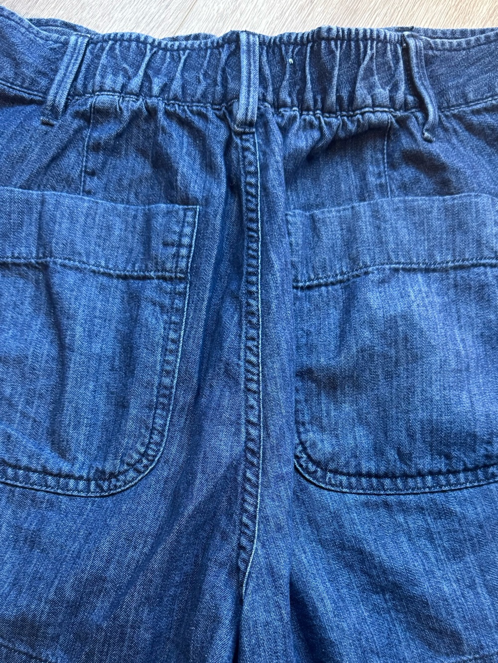 Free Assembly Women’s Denim patchwork Pocket Shorts - Blue - Picture 10 of 10